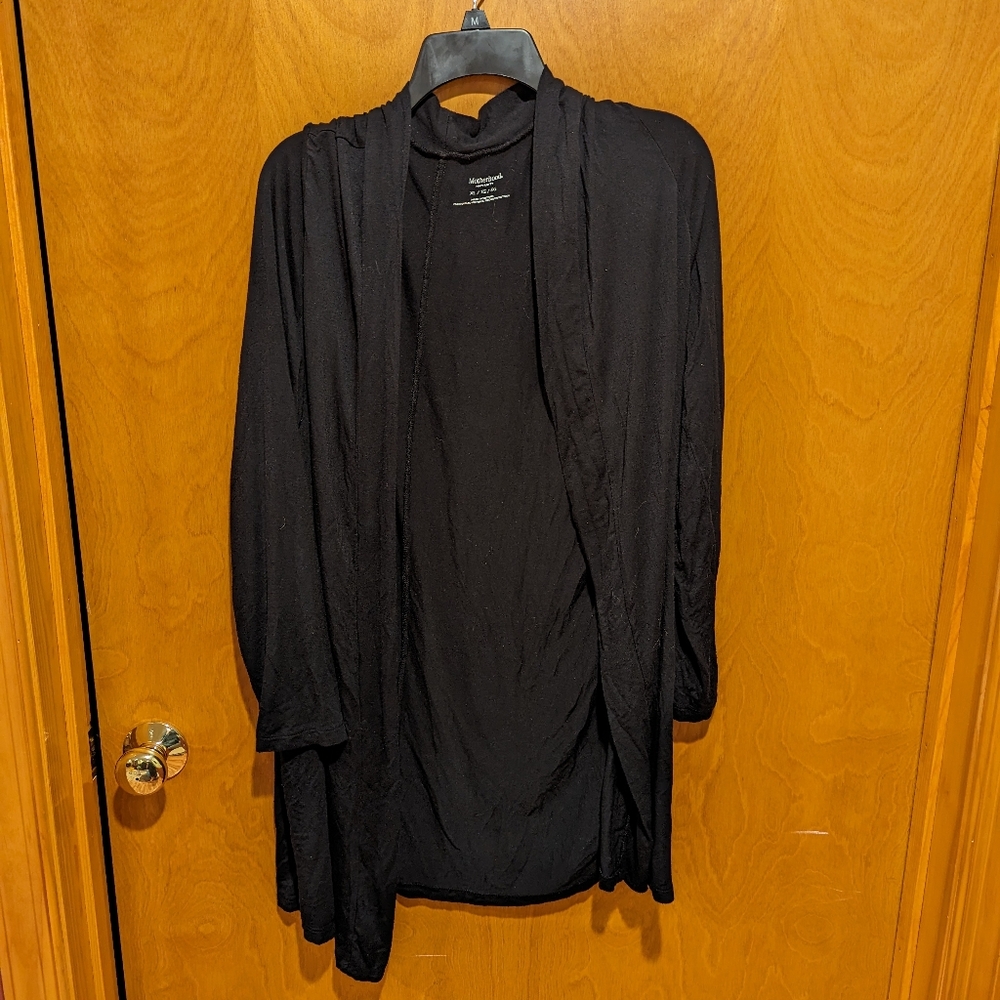 Open front maternity cardigan
